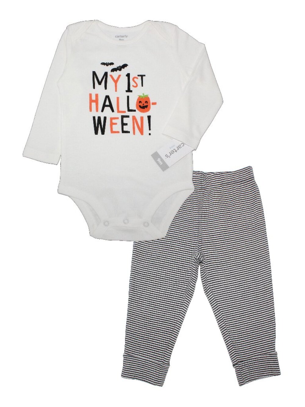 Carter's Baby's 2-pc "My 1st Halloween" LS Bodysuit and Applique Pants Set 9m
